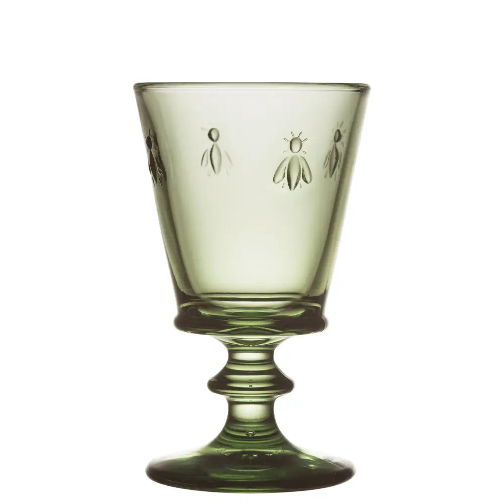Bee Wine Glass Set-6 - Olive Green - La Rochere NA