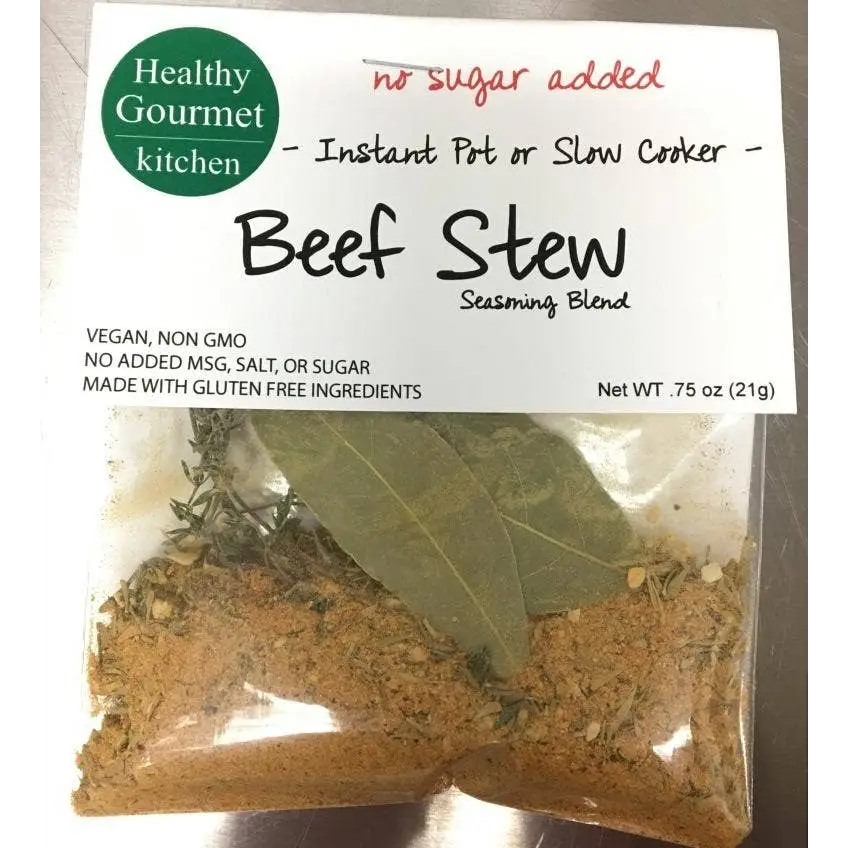 Slow Cooker Seasoning Mix - Beef Stew - Healthy Gourmet Kitchen