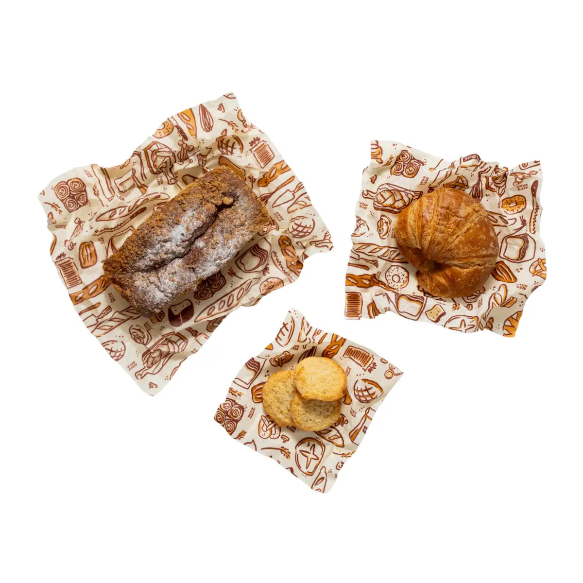 Beeswax Food Wraps - Bakery Lane - 3 pack - Bee’s Wrap