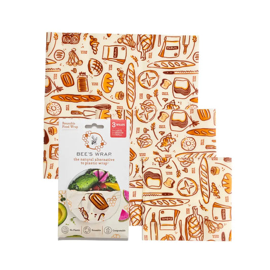 Beeswax Food Wraps - Bakery Lane - 3 pack - Bee’s Wrap