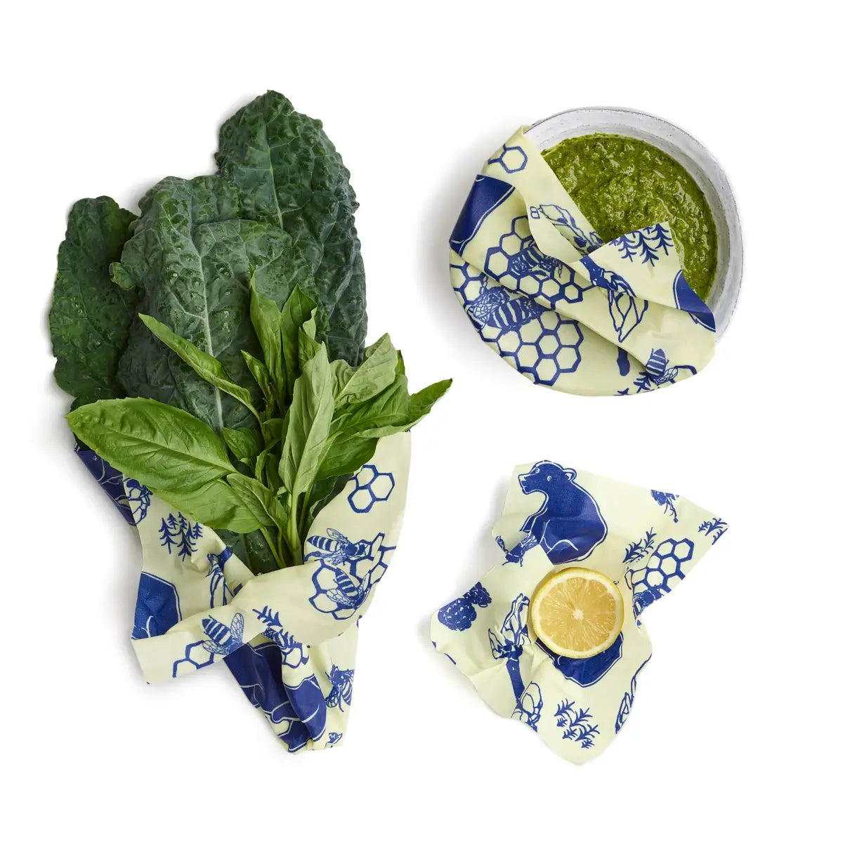 Beeswax Food Wraps - Bees & Bears - 3 pack - Bee’s Wrap