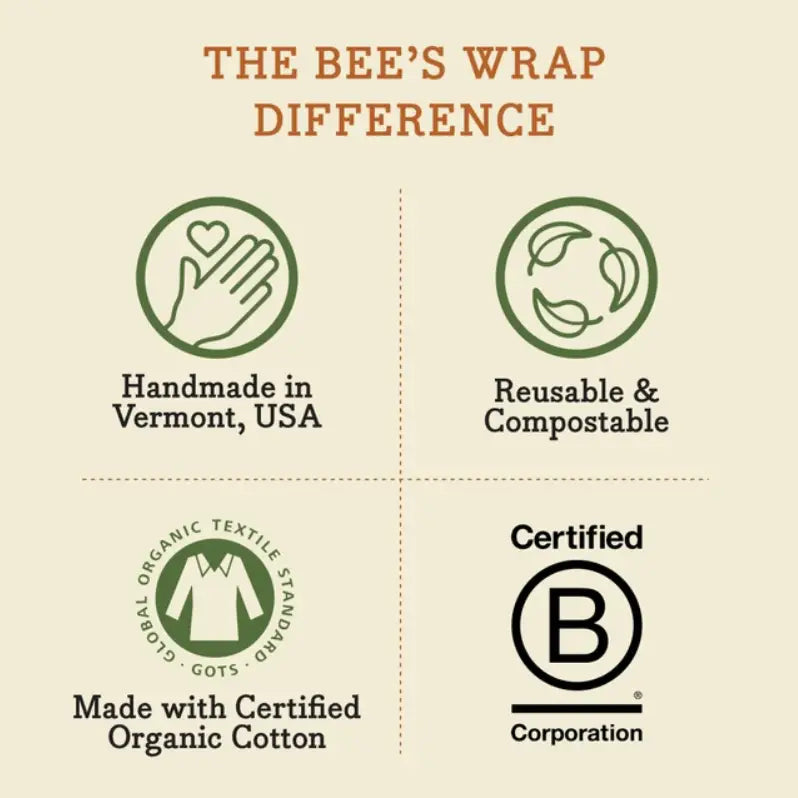 Beeswax Food Wraps - Garden Party - 3 pack - Bee’s Wrap