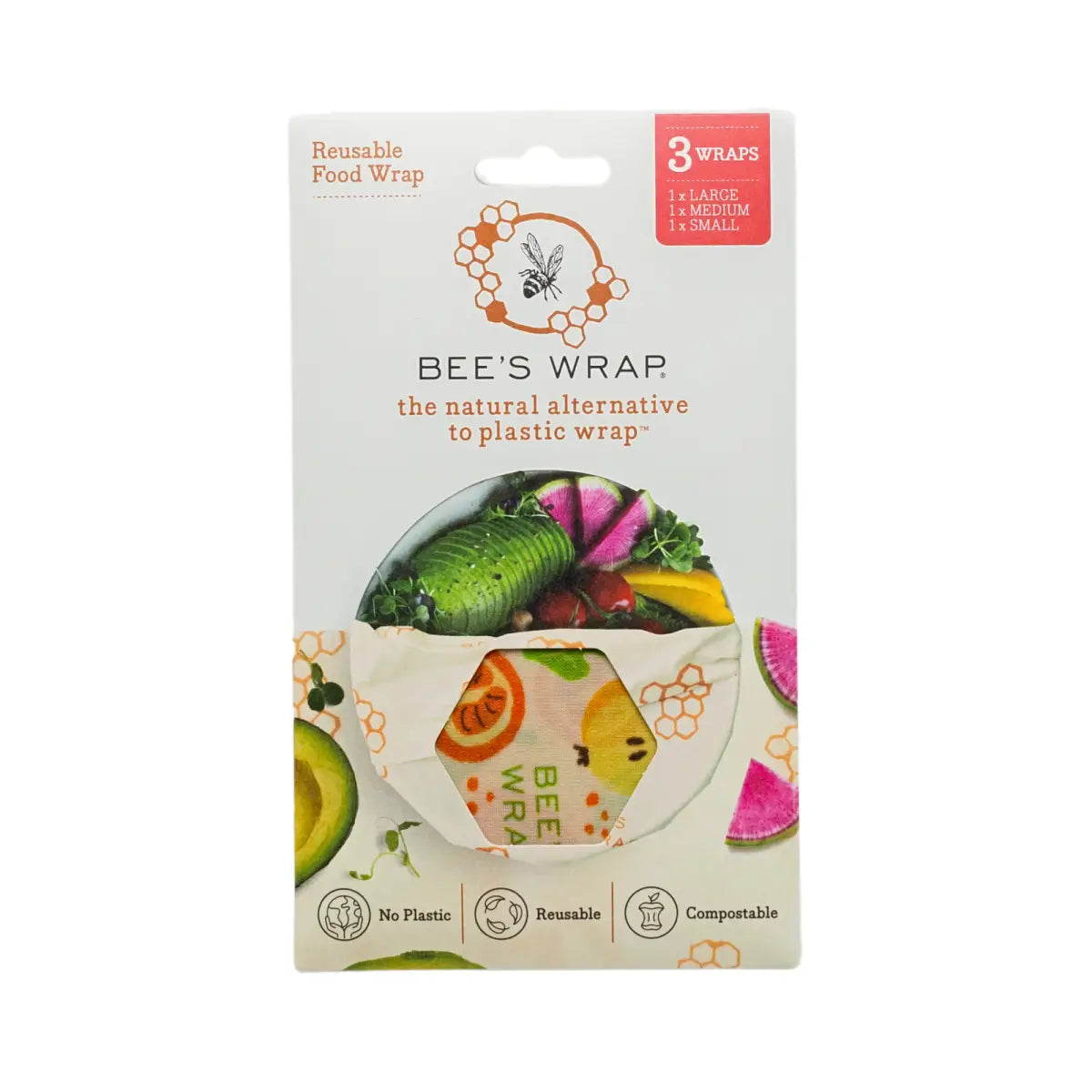 Beeswax Food Wraps - Garden Party - 3 pack - Bee’s Wrap