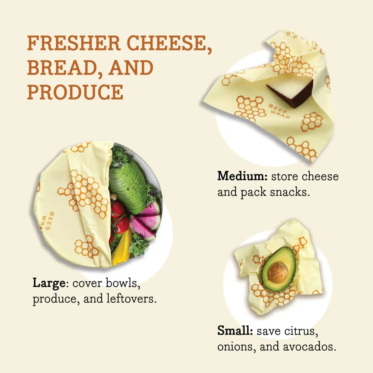 Beeswax Food Wraps - Oceans - 3 pack - Bee’s Wrap