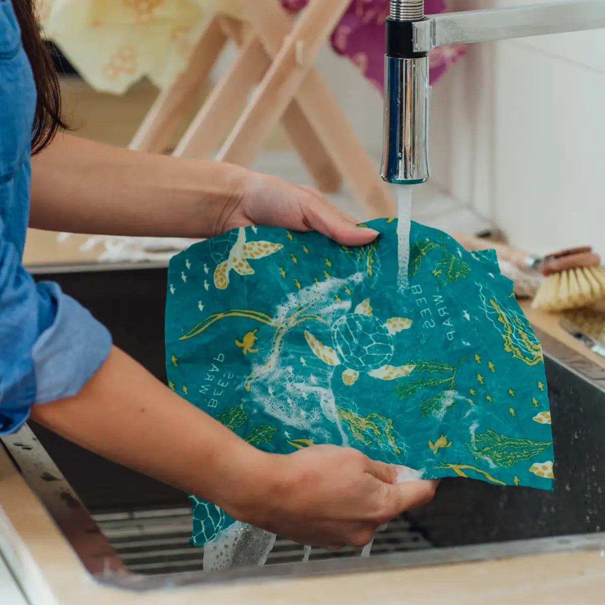Beeswax Food Wraps - Oceans - 3 pack - Bee’s Wrap