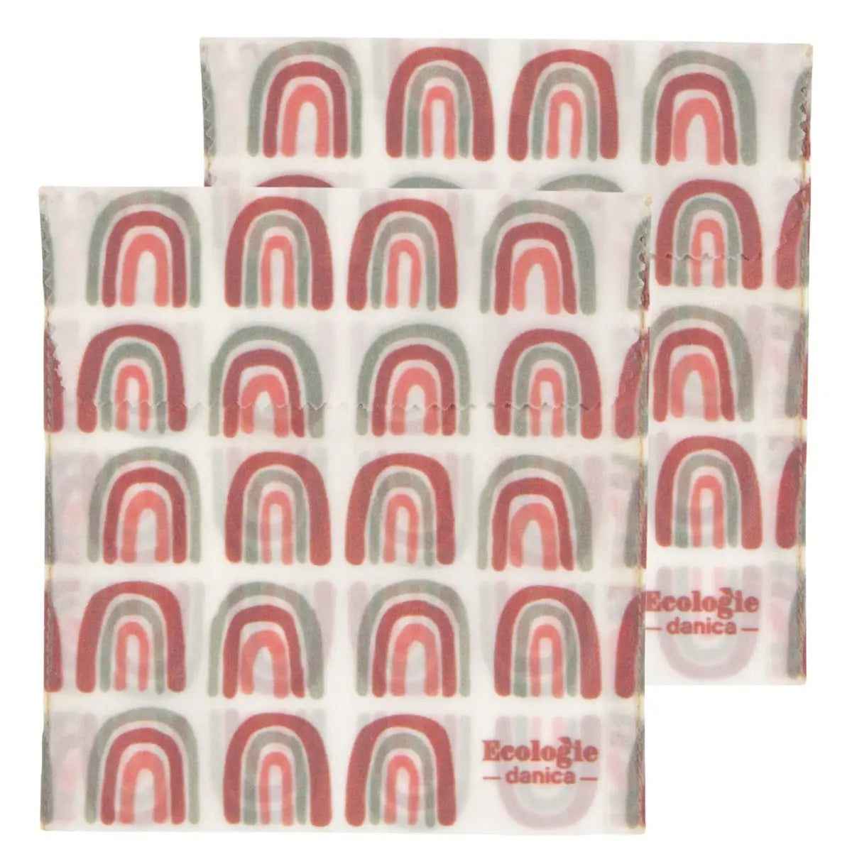 Beeswax Sandwich Bags - Set of 2 - Rainbows - Ecologie