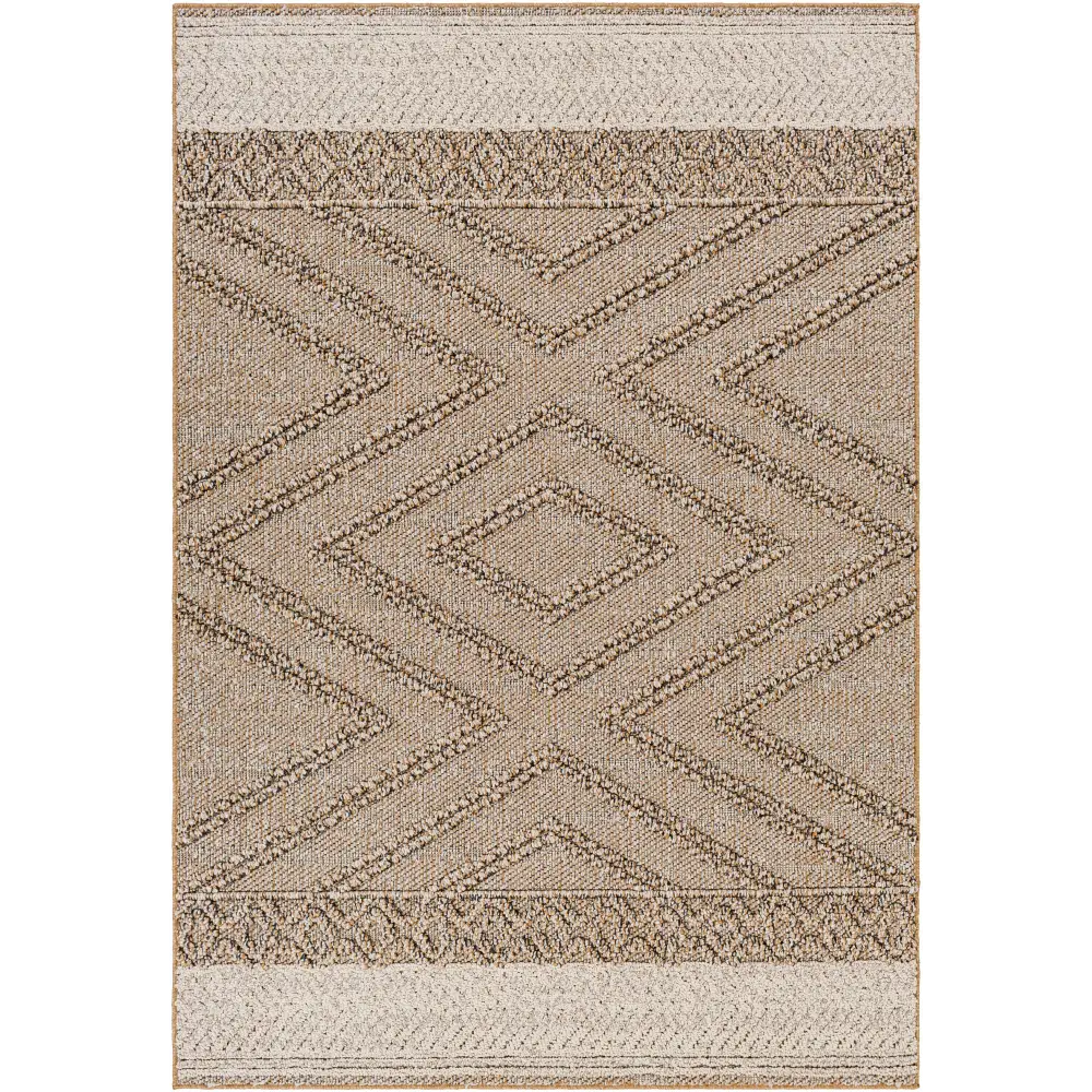 Beige Areli Area Rug - 5’3’’ x 7’ Rectangle - Boutique Rugs