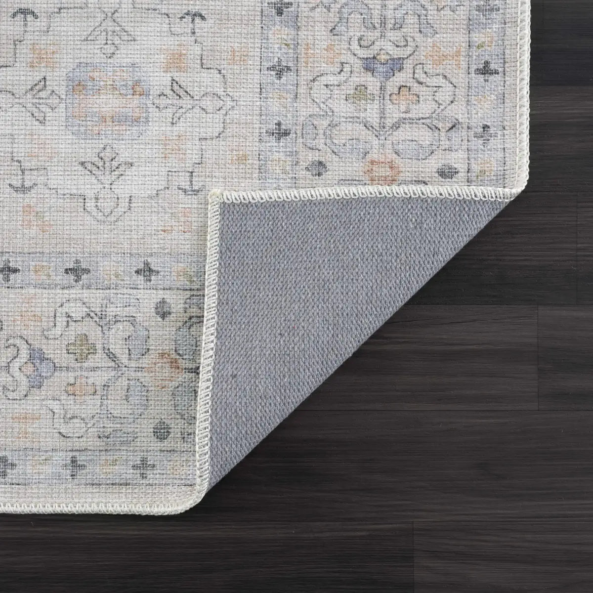 Beige Beckett Vintage Washable Area Rug - Boutique Rugs