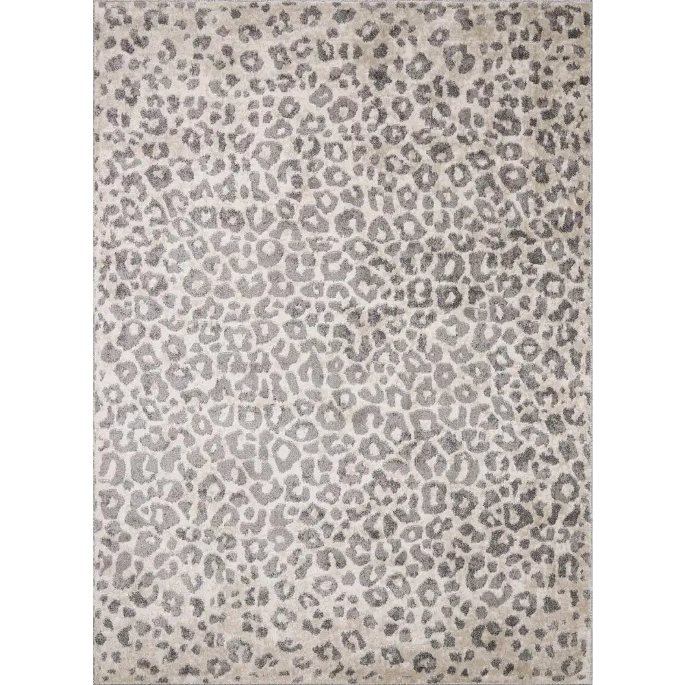 Beige Liversedge Leopard Print Area Rug - Boutique Rugs