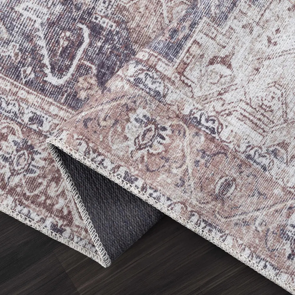 Beige Rosman Washable Area Rug - Boutique Rugs