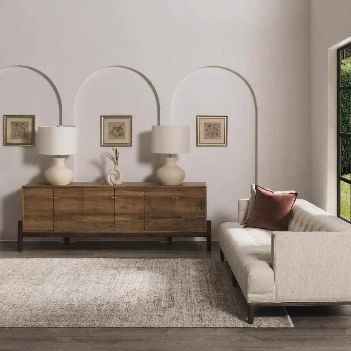 Beige Washable Outdoor Rug - Boutique Rugs