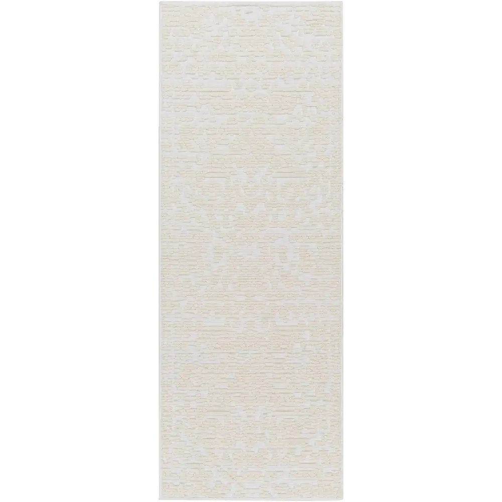 Beren Cream Washable Area Rug - * 2’7’’ x 7’2’’ Runner - Boutique Rugs