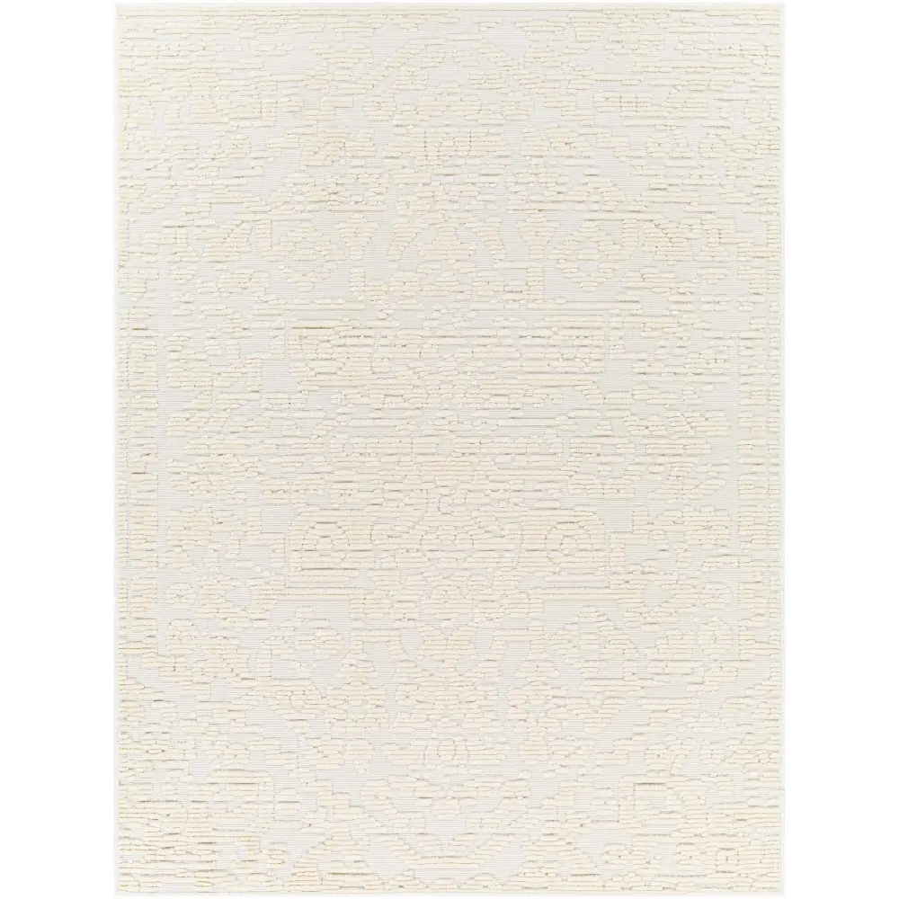 Beren Cream Washable Area Rug - 5’ x 7’2’’ Rectangle - Boutique Rugs