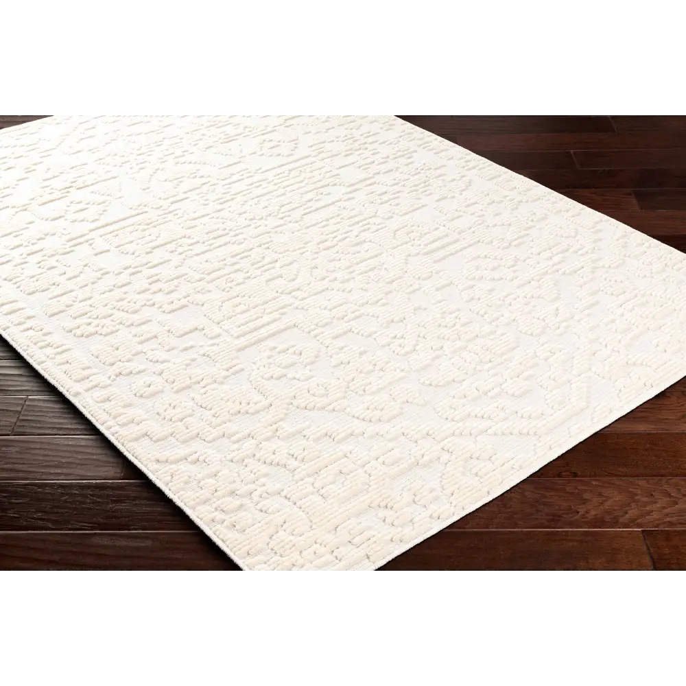 Beren Cream Washable Area Rug - Boutique Rugs