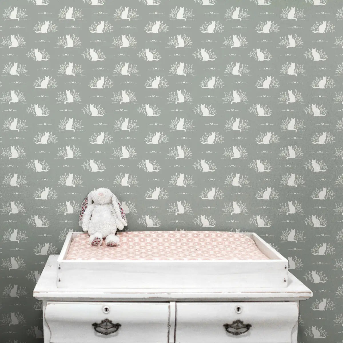 Berlioz Wallpaper - Cats - by Lisee Ree - Loomwell Home Goods