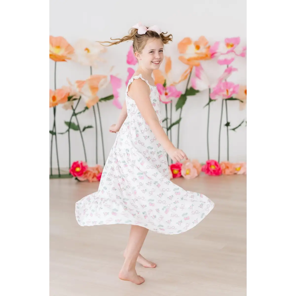 Ruffle Maxi Dress - Berries & Bows - Mila & Rose ®