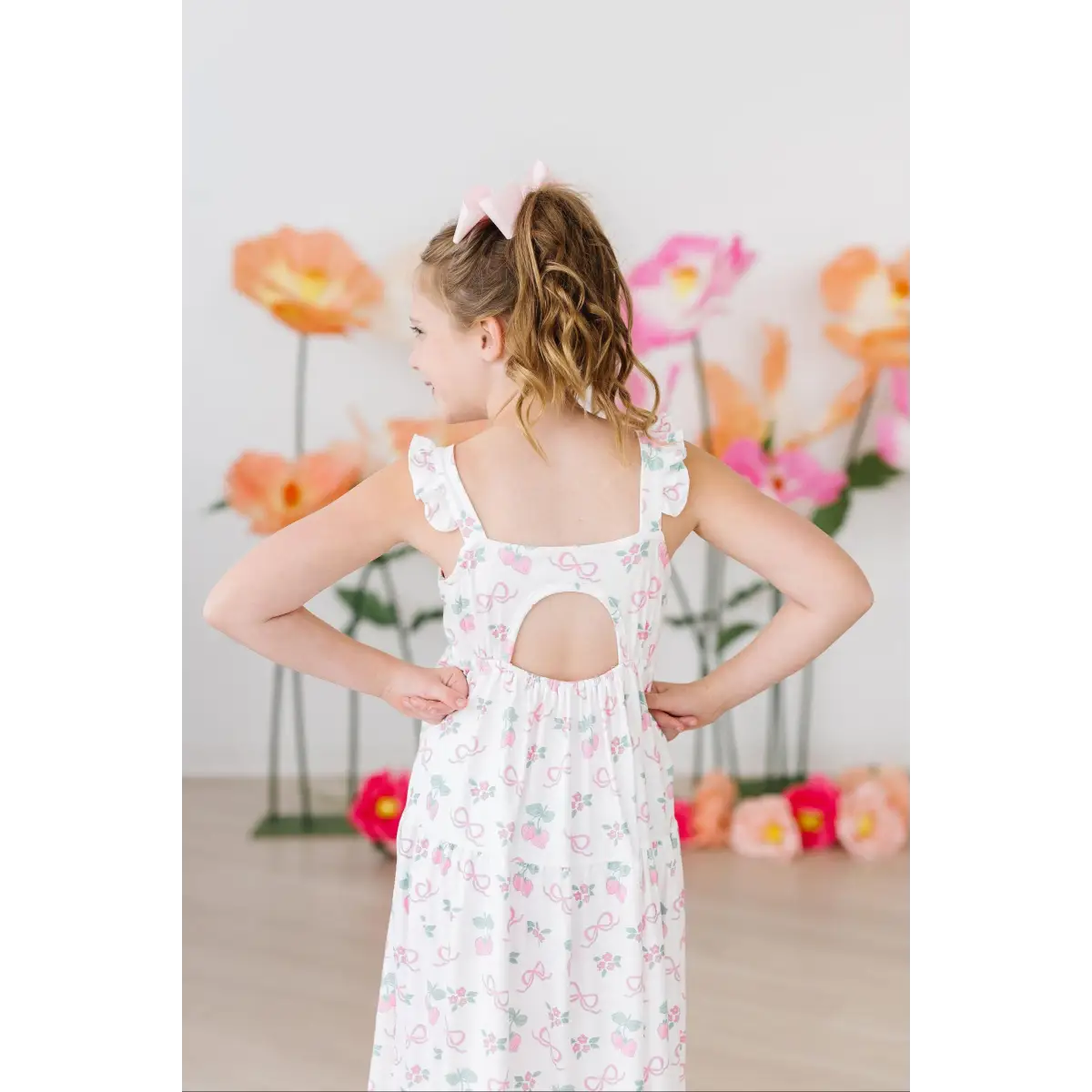 Ruffle Maxi Dress - Berries & Bows - Mila & Rose ®
