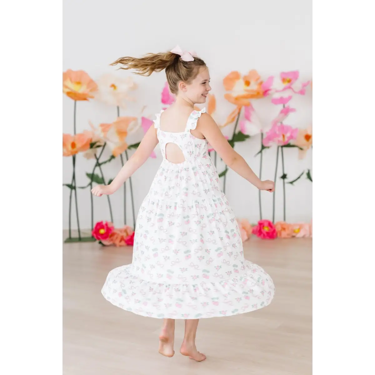 Ruffle Maxi Dress - Berries & Bows - Mila & Rose ®