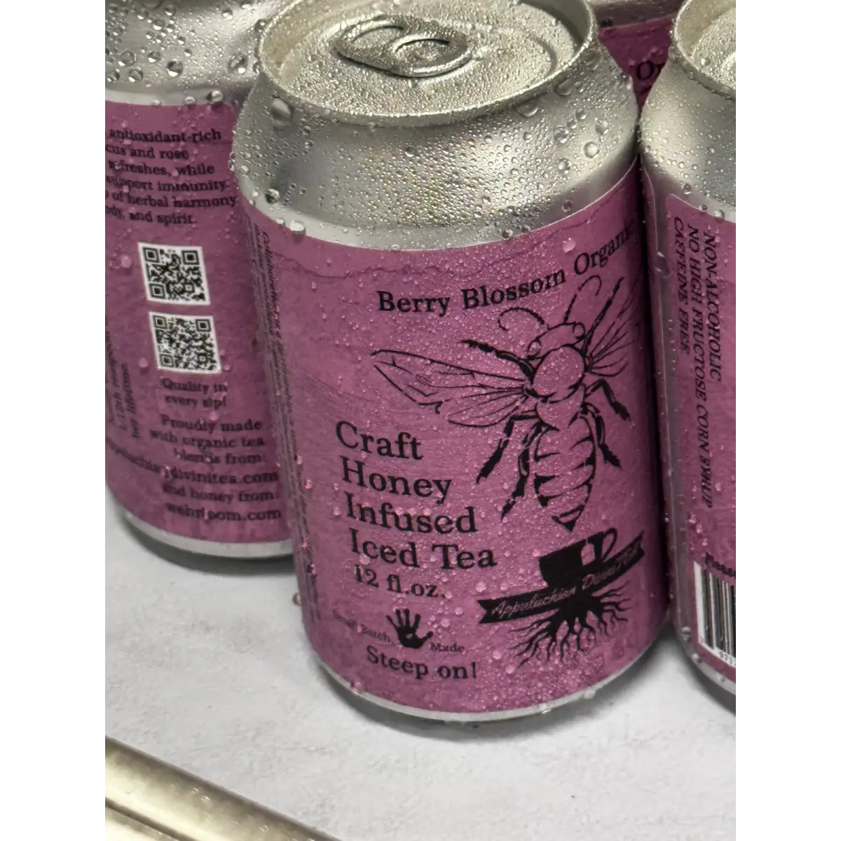 Organic Iced Tea with Honey - Berry Blossom - Wehrloom Honey