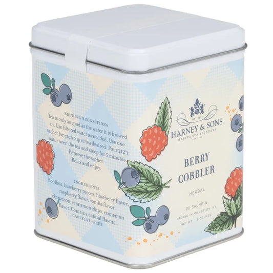 Berry Cobbler Tea - Tin of 20 Sachets - Sachets / Tin of 20 Sachets - Harney & Sons Fine Teas