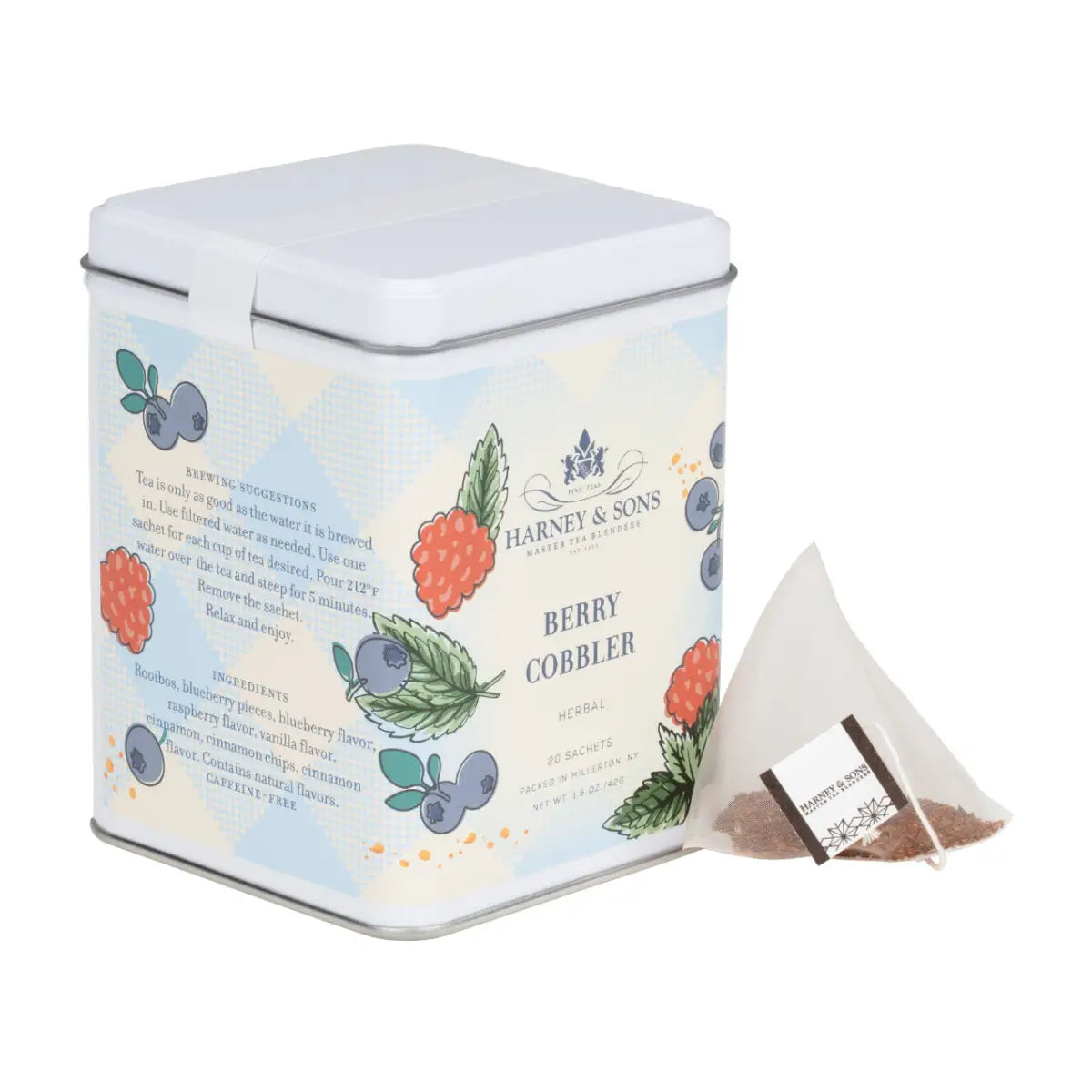 Berry Cobbler Tea - Tin of 20 Sachets - Sachets / Tin of 20 Sachets - Harney & Sons Fine Teas