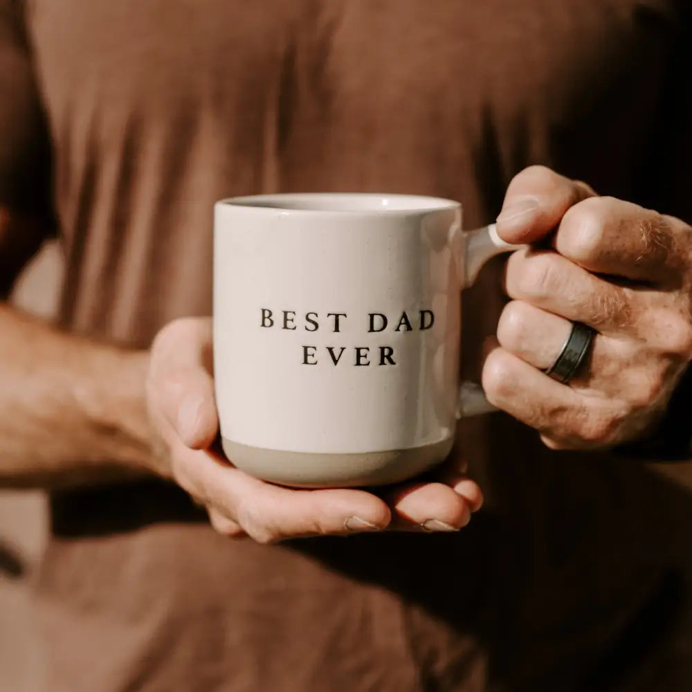 Best Dad Ever 14oz. Stoneware Coffee Mug - Sweet Water Decor