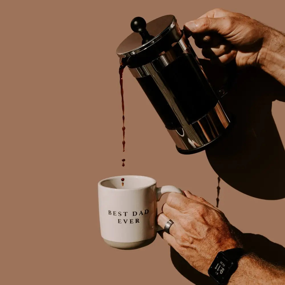 Best Dad Ever 14oz. Stoneware Coffee Mug - Sweet Water Decor