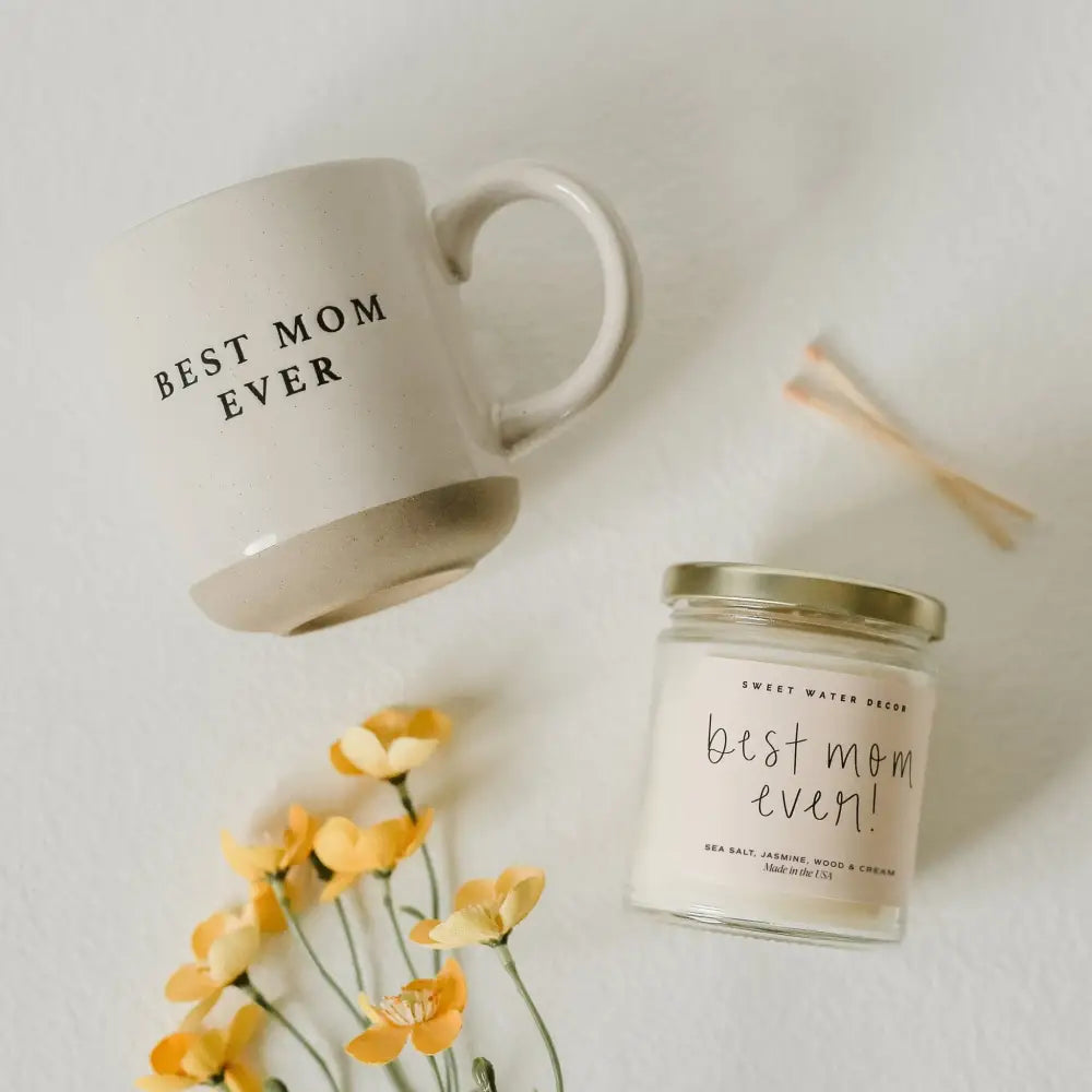 Best Mom Ever! Soy Candle - Clear Jar - 9 oz - Sweet Water Decor