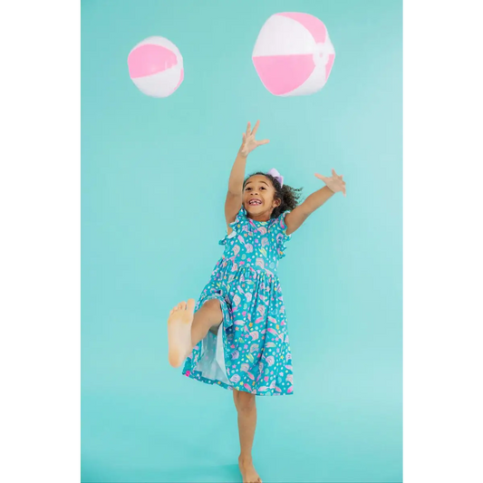 Betta Blooms Flutter Sleeve Twirl Dress - Mila & Rose ®
