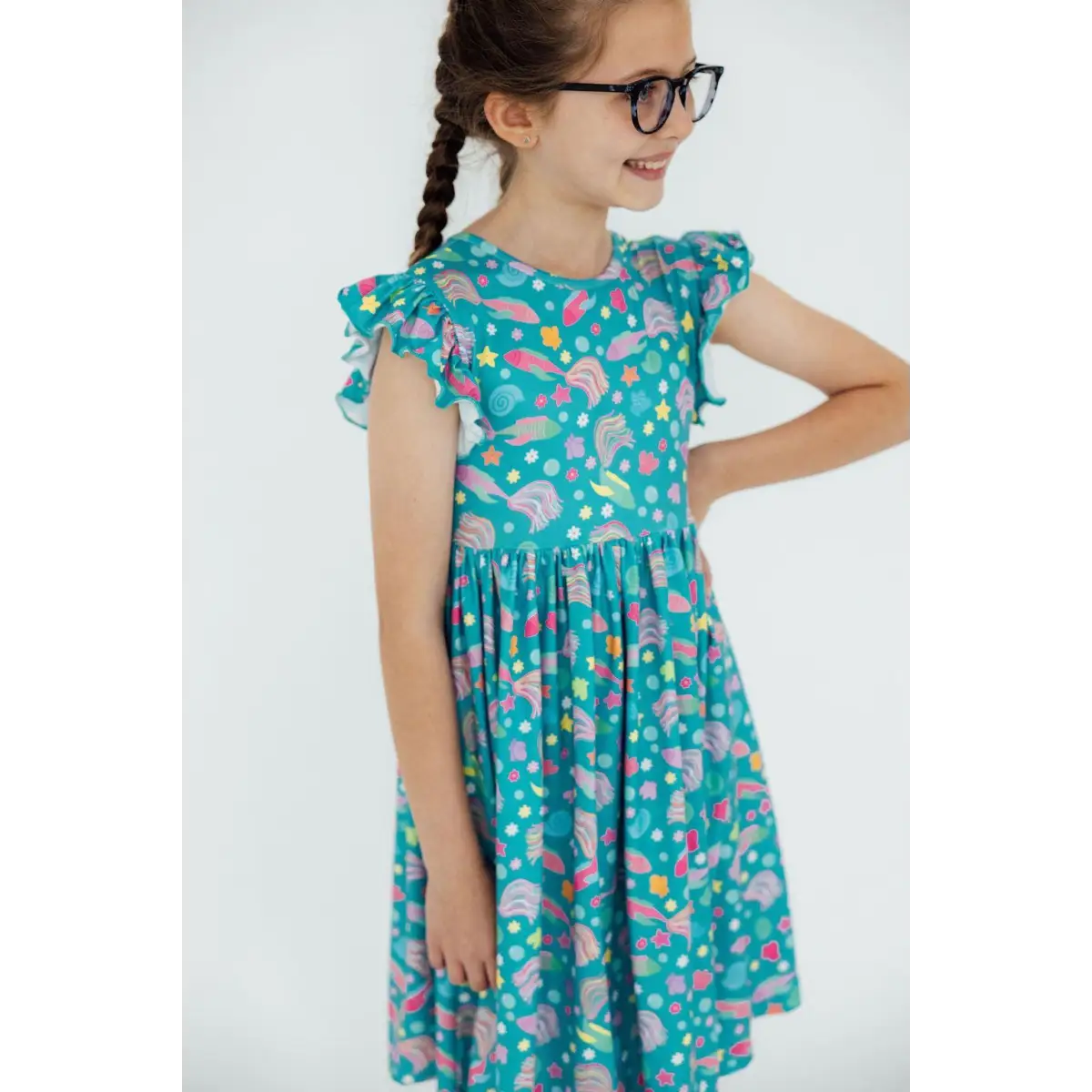 Betta Blooms Flutter Sleeve Twirl Dress - Mila & Rose ®