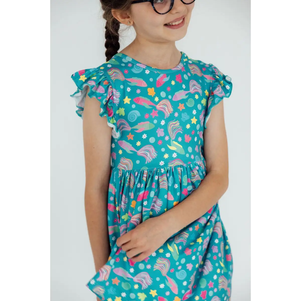 Betta Blooms Flutter Sleeve Twirl Dress - Mila & Rose ®