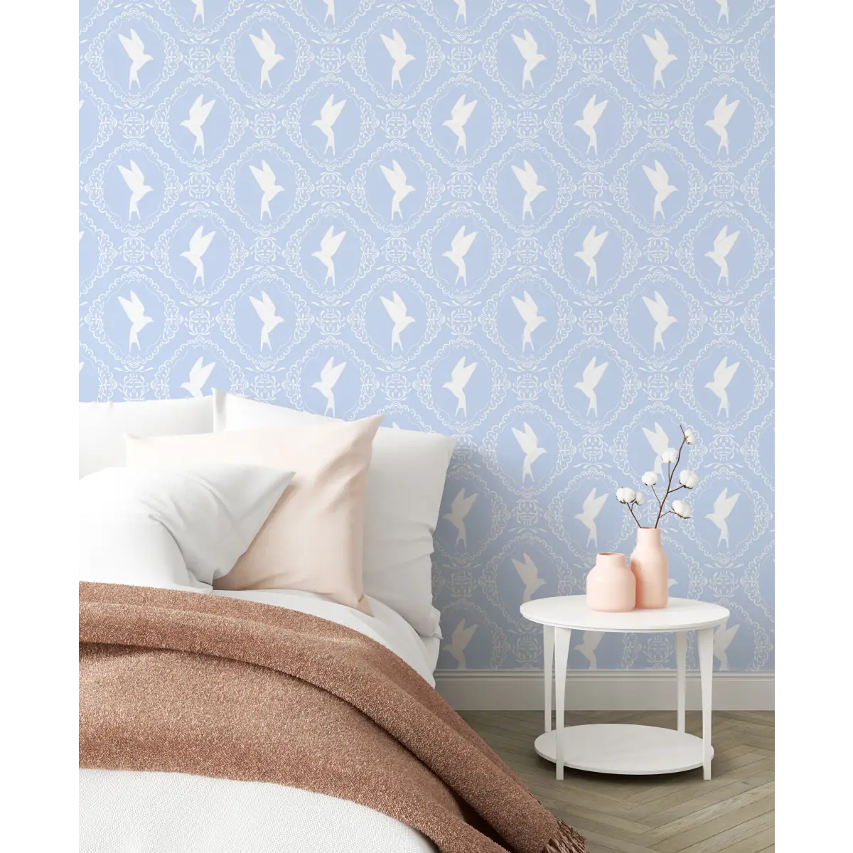 Betty Wallpaper - Birds in Frames - by Zanet from Wonderland - Loomwell Home Goods