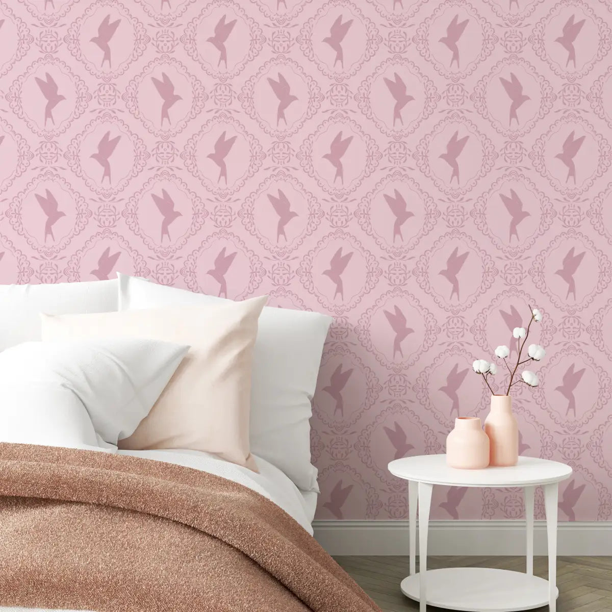 Betty Wallpaper - Birds in Frames - by Zanet from Wonderland - Loomwell Home Goods