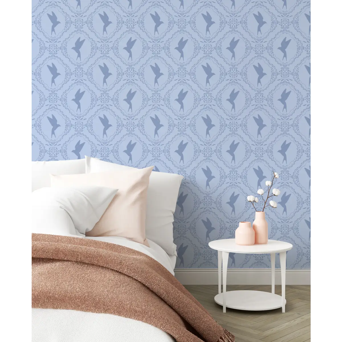 Betty Wallpaper - Birds in Frames - by Zanet from Wonderland - Loomwell Home Goods