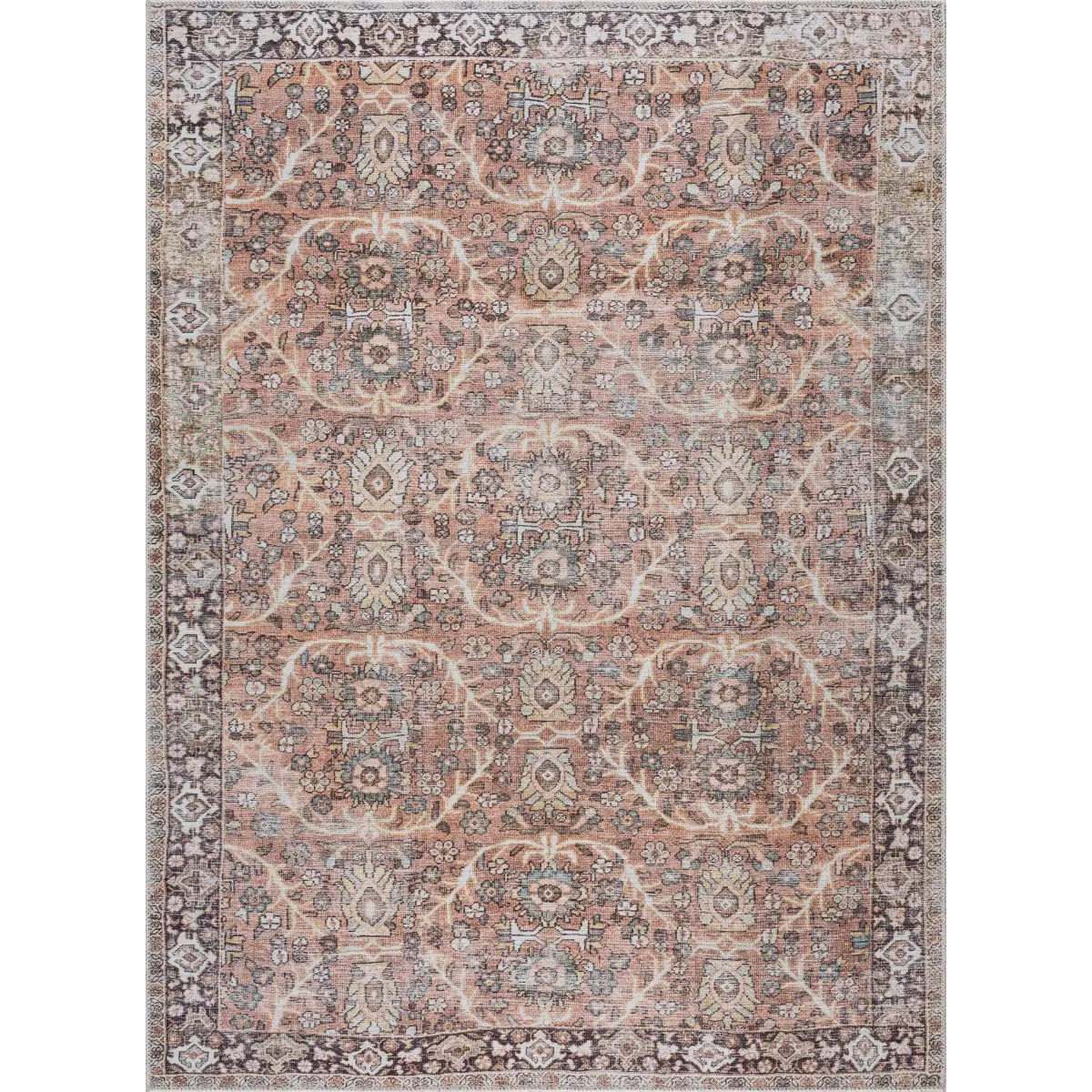 Bian Washable Distressed Rug - Boutique Rugs