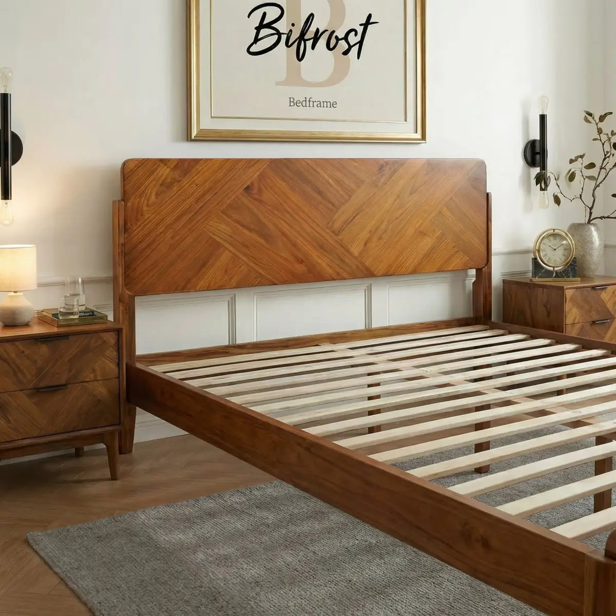 Bifrost Solid Wood Bed Frame - Megsu