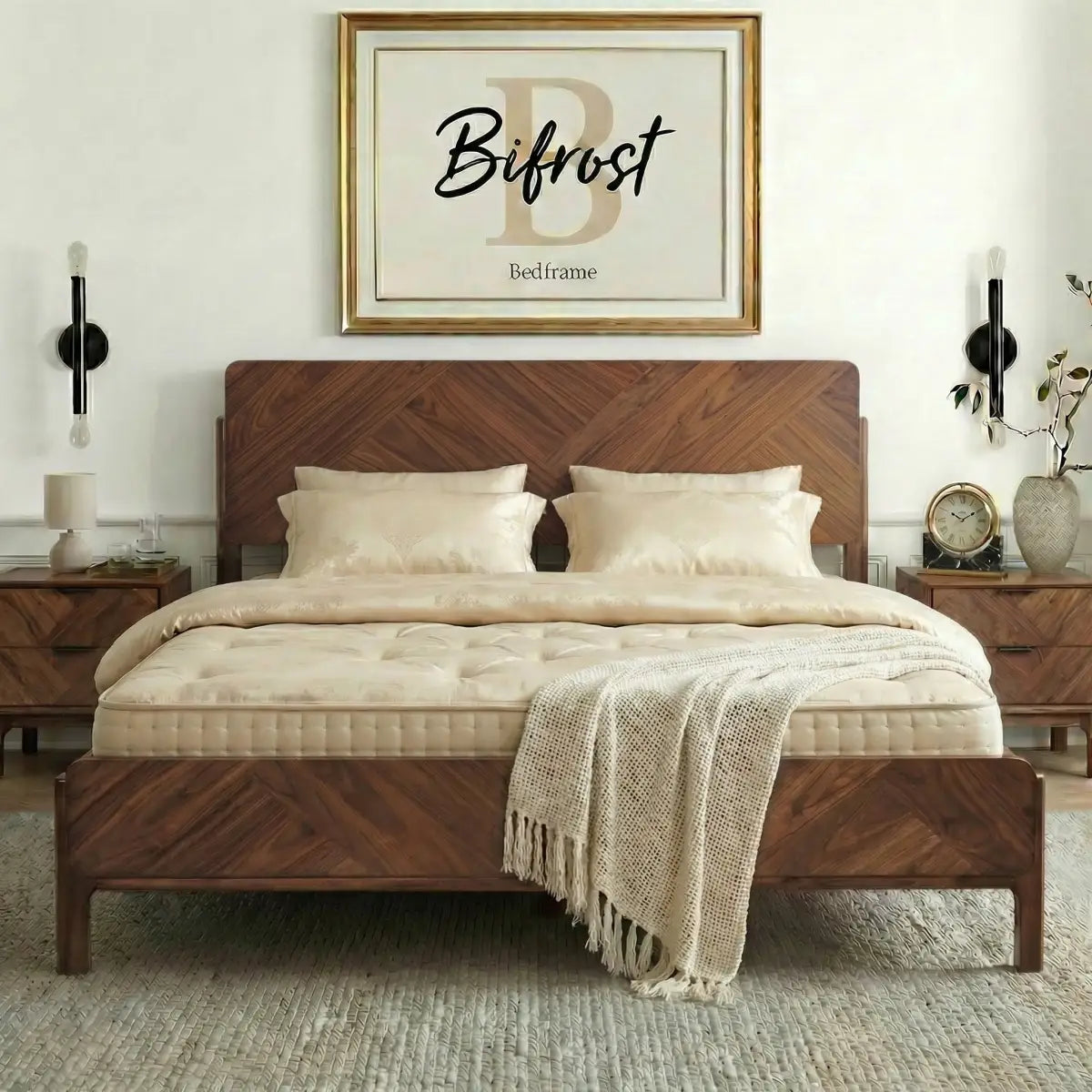 Bifrost Solid Wood Bed Frame - Megsu