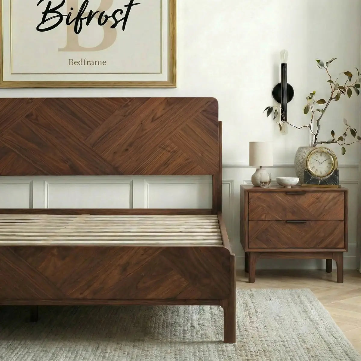 Bifrost Solid Wood Bed Frame - Megsu