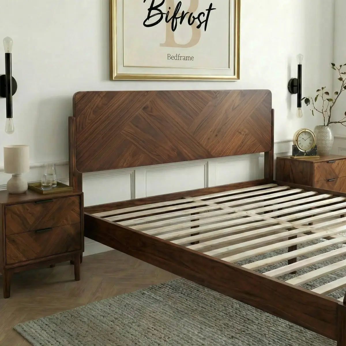 Bifrost Solid Wood Bed Frame - Megsu