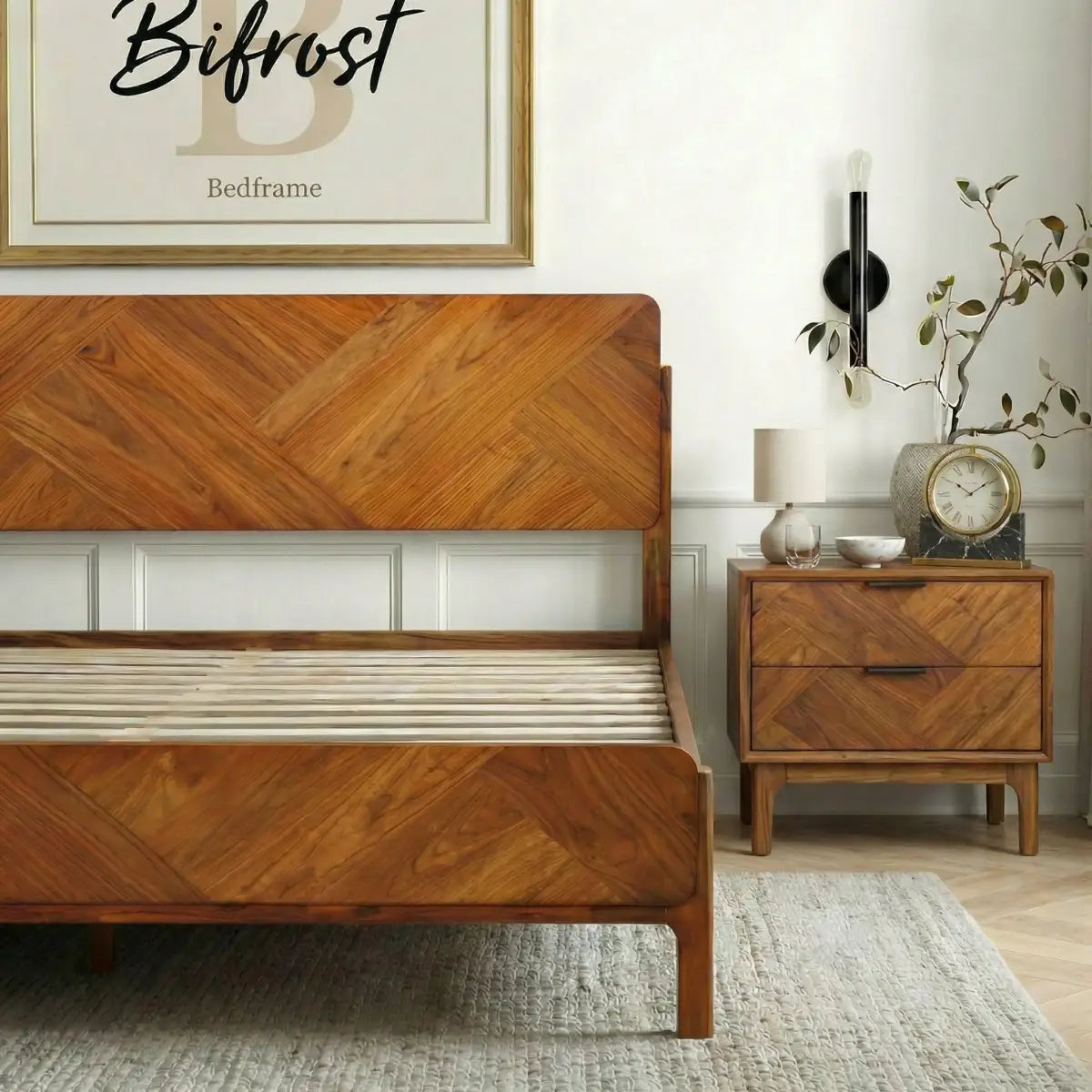 Bifrost Solid Wood Bed Frame - Megsu