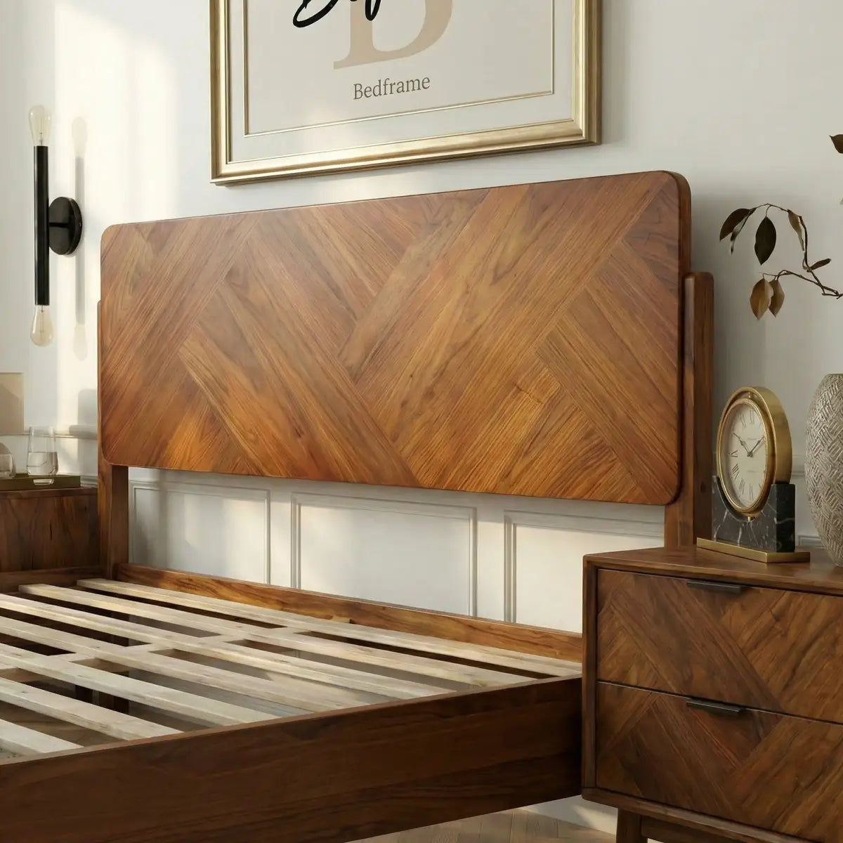 Bifrost Solid Wood Bed Frame - Megsu