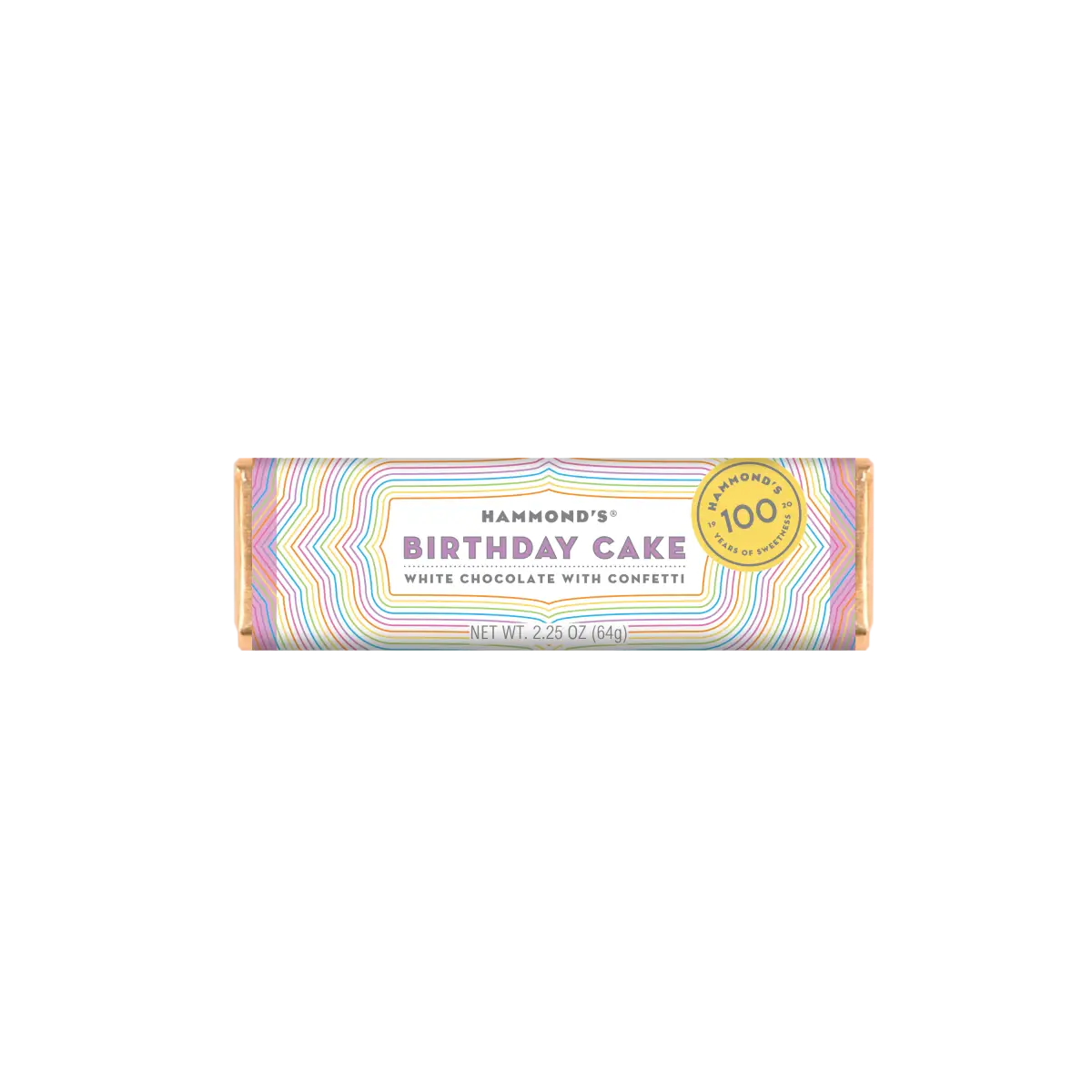 Birthday Cake - White Chocolate Candy Bar - Hammond’s Candies / Lolli & Pops