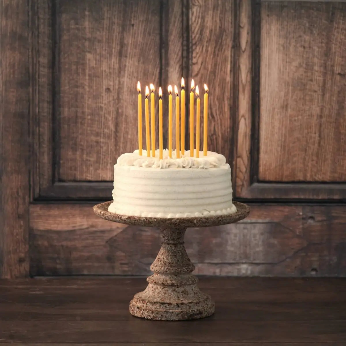 Birthday Candles 6’’ – 100% Beeswax – Hand-Dipped - Natural or Pastel - Big Dipper Wax Works