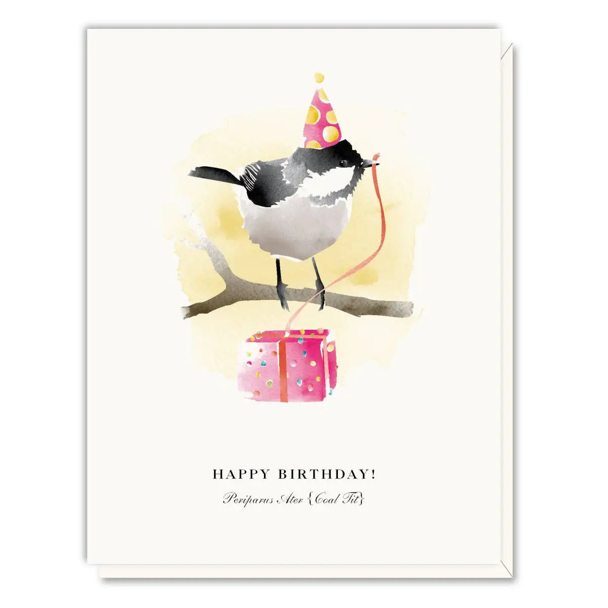 Birthday Card - Coal Tit - Driscoll Design
