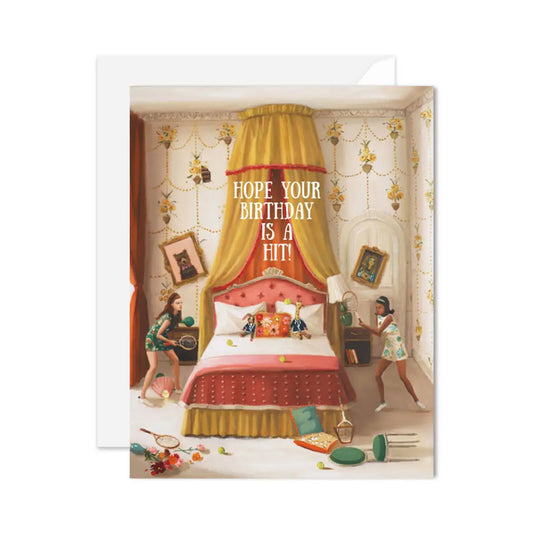 Birthday Card - Hope Your Birthday Is A Hit! - Janet Hill - JANET HILL STUDIO