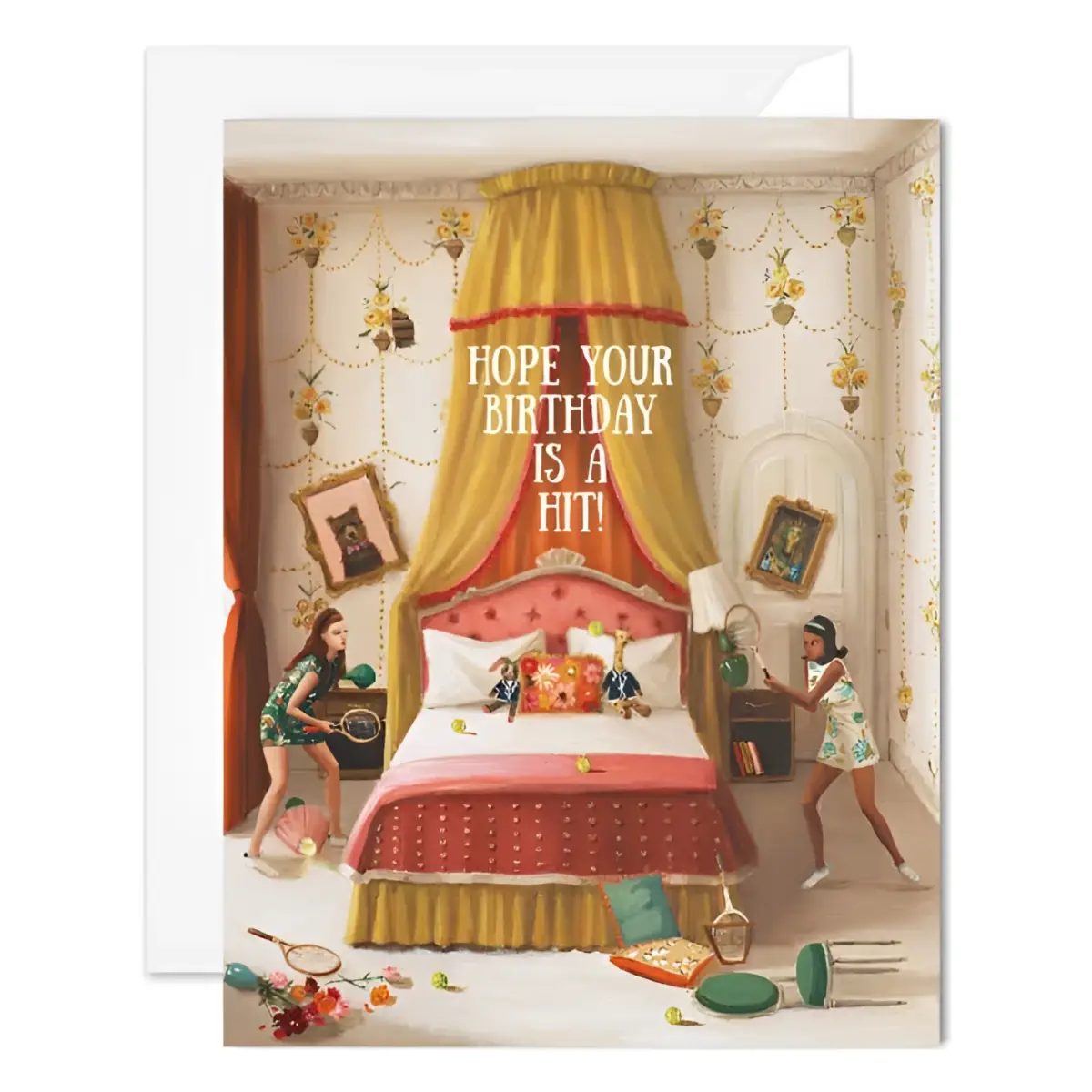 Birthday Card - Hope Your Birthday Is A Hit! - Janet Hill - JANET HILL STUDIO