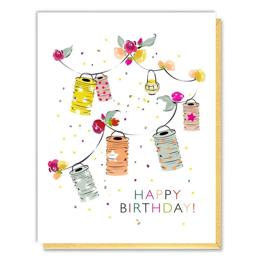 Birthday Card - Lanterns - Driscoll Design