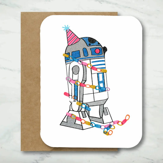 Birthday Card - Star Wars R2D2 - Paper Chain Studios