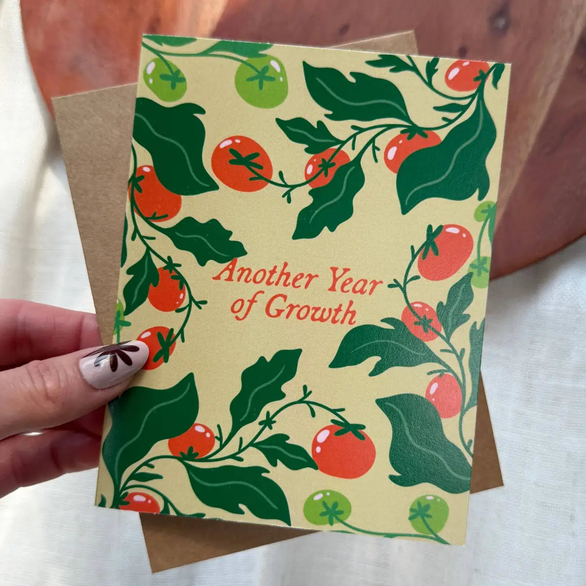 Birthday Card - Tomato Garden - ’Another Year of Growth’ - Big Moods
