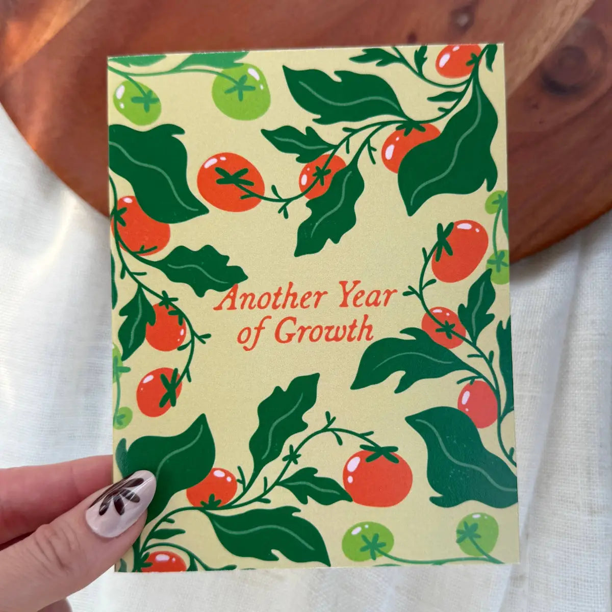 Birthday Card - Tomato Garden - ’Another Year of Growth’ - Big Moods
